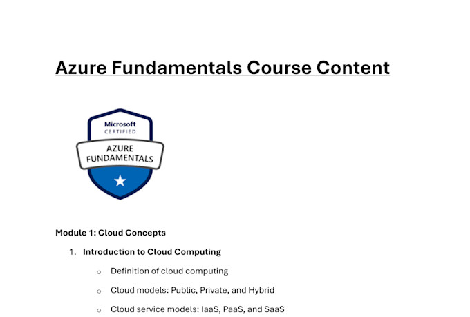 teach microsoft azure fundamentals az900 with  10 years of training experience